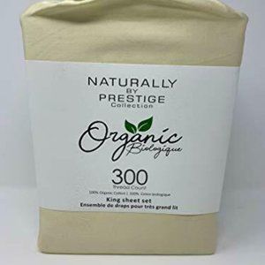 Prestige Home 300 Cotton Beige Sheet Set - King